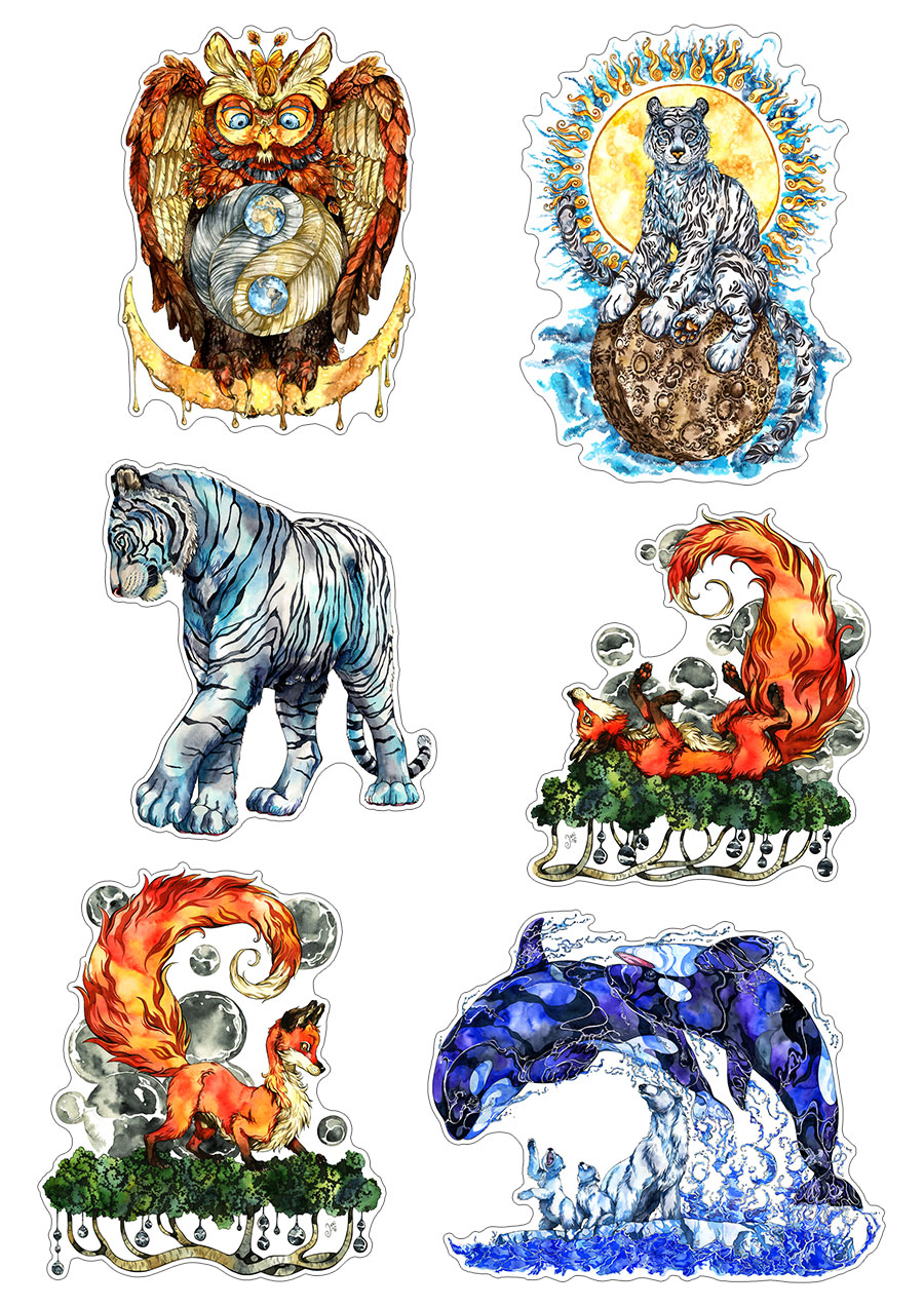 Sticker Set - Fantastic Animals
