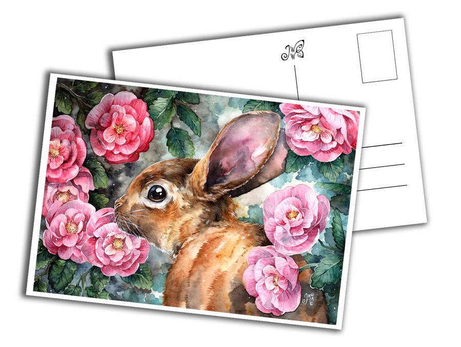 Card - Rosy Bunny