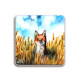 Card - Fox on a Grain Field