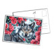 Card - Rosy Wolf