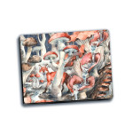 Mousepad - Fox in a Mushroom Forest