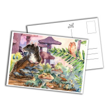 Card - Rat with a Snack