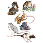 Sticker Set -Rats