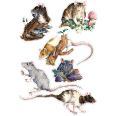 Sticker Set -Rats